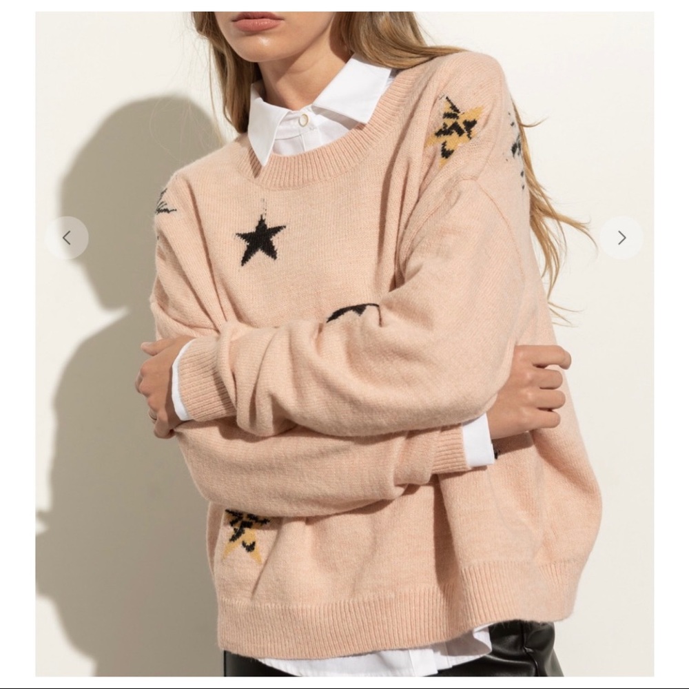 Boho Fabulous Star Oversized Knit Sweater